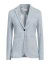 Circolo 1901 Woman Blazer Light Blue Size 8 Cotton, Elastane In Blue
