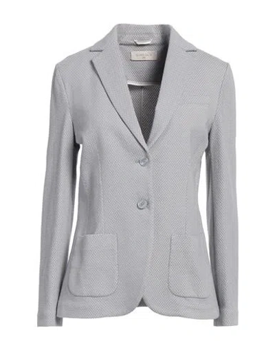 Circolo 1901 Woman Blazer Light Blue Size 8 Cotton, Elastane