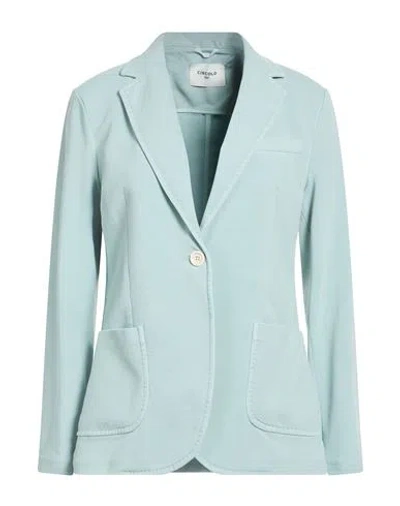 Circolo 1901 Woman Blazer Light Green Size 10 Cotton, Lycra