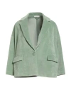 Circolo 1901 Woman Blazer Light Green Size 10 Cotton, Polyester