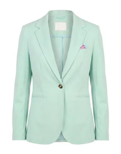 Circolo 1901 Woman Blazer Light Green Size 6 Cotton, Elastane