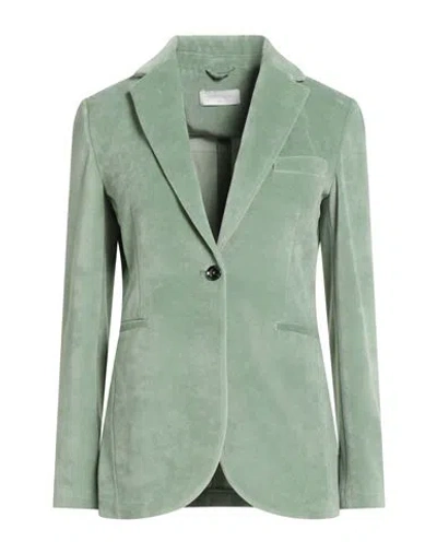 Circolo 1901 Woman Blazer Light Green Size 8 Cotton, Polyester