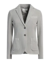 Circolo 1901 Woman Blazer Light Grey Size 4 Cotton, Elastane