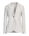 Circolo 1901 Woman Blazer Light Grey Size 6 Cotton