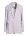 Circolo 1901 Woman Blazer Lilac Size 6 Cotton, Elastane In Purple