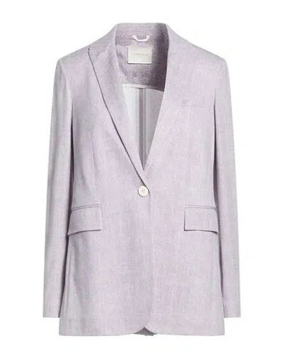 Circolo 1901 Woman Blazer Lilac Size 6 Cotton, Elastane In Purple