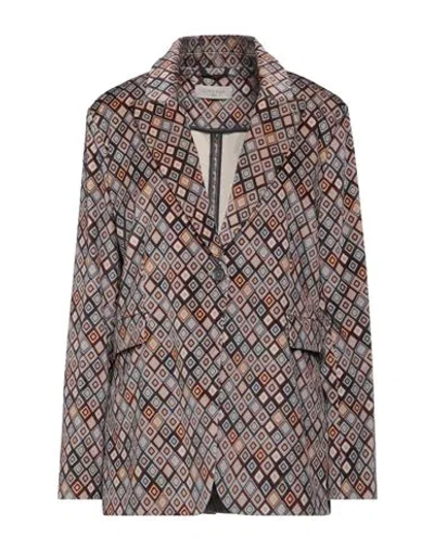 Circolo 1901 Woman Blazer Lilac Size 6 Cotton, Elastane In Purple