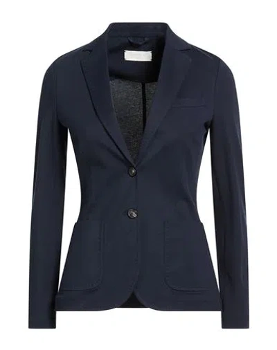 Circolo 1901 Woman Blazer Midnight Blue Size 10 Cotton, Elastane