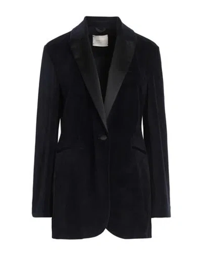 Circolo 1901 Woman Blazer Midnight Blue Size 10 Cotton, Polyester