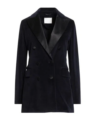 Circolo 1901 Woman Blazer Midnight Blue Size 10 Cotton, Polyester
