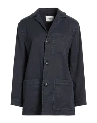 Circolo 1901 Woman Blazer Midnight Blue Size 10 Linen, Cotton, Elastane