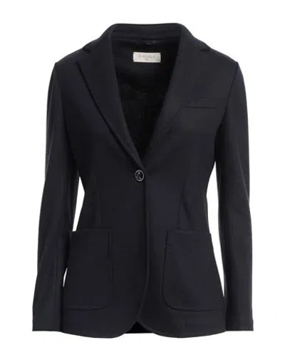 Circolo 1901 Woman Blazer Midnight Blue Size 4 Virgin Wool, Elastane In Blue