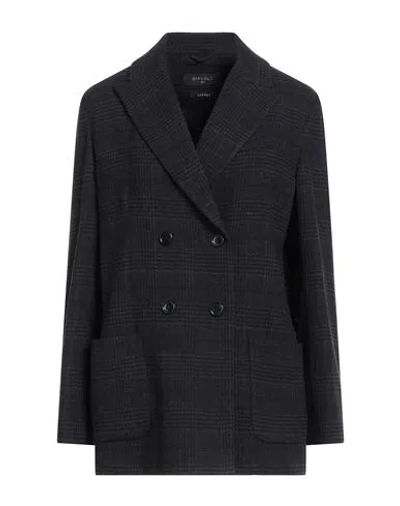 Circolo 1901 Woman Blazer Midnight Blue Size 10 Virgin Wool, Polyamide, Silk, Linen, Elastane