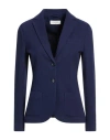 Circolo 1901 Woman Blazer Midnight Blue Size 4 Cotton, Elastane In Blue