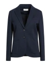 Circolo 1901 Woman Blazer Midnight Blue Size 6 Cotton, Elastane In Blue