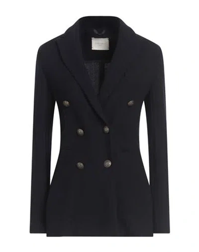 Circolo 1901 Woman Blazer Midnight Blue Size 6 Virgin Wool