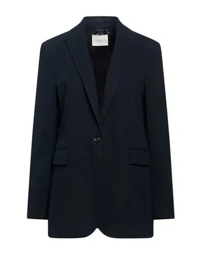 Circolo 1901 Woman Blazer Midnight Blue Size 8 Cotton, Elastane