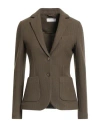 Circolo 1901 Woman Blazer Military Green Size 10 Virgin Wool