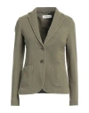 Circolo 1901 Woman Blazer Military Green Size 4 Cotton, Elastane