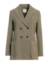 Circolo 1901 Woman Blazer Military Green Size 6 Cotton, Elastane