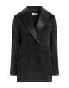 Circolo 1901 Woman Blazer Military Green Size 6 Cotton, Polyester