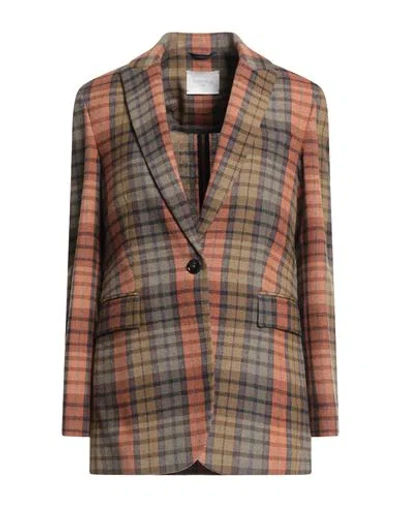Circolo 1901 Woman Blazer Military Green Size 6 Wool