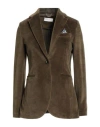 Circolo 1901 Woman Blazer Military Green Size 8 Cotton, Polyester