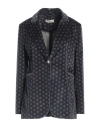 Circolo 1901 Woman Blazer Navy Size 8 Cotton, Elastane In Navy Blue