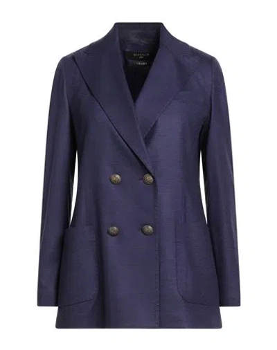Circolo 1901 Woman Blazer Navy Size 10 Virgin Wool, Cashmere