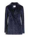 Circolo 1901 Woman Blazer Navy Size 12 Cotton, Elastane