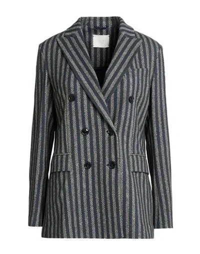 Circolo 1901 Woman Blazer Navy Size 6 Cotton, Elastane
