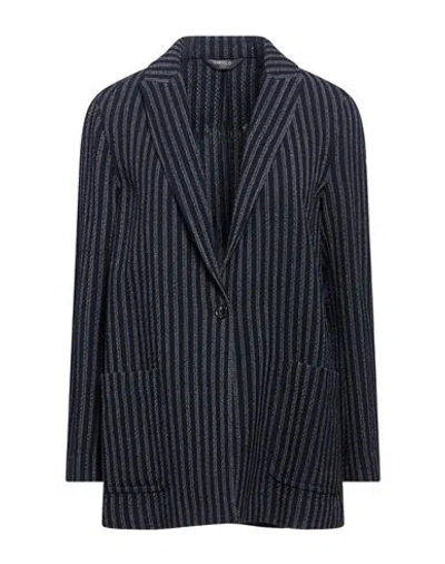 Circolo 1901 Woman Blazer Navy Size 6 Virgin Wool, Polyamide, Elastane
