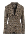 Circolo 1901 Woman Blazer Marigold Size 4 Virgin Wool, Cotton In Yellow