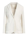 Circolo 1901 Woman Blazer Off White Size 10 Cotton, Lycra In White
