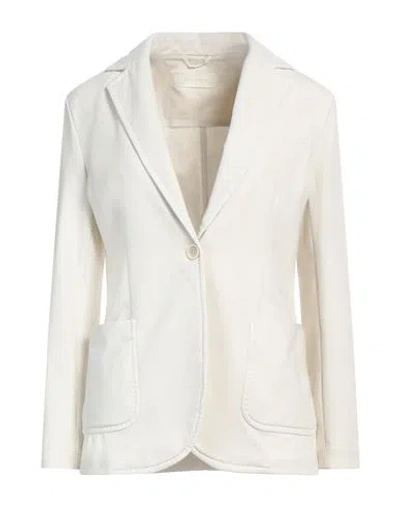 Circolo 1901 Woman Blazer Off White Size 10 Cotton, Lycra