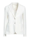 Circolo 1901 Woman Blazer Off White Size 6 Cotton, Lycra