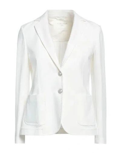 Circolo 1901 Woman Blazer Off White Size 6 Cotton, Lycra