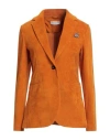 Circolo 1901 Woman Blazer Orange Size 10 Cotton, Polyester