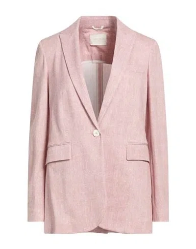 Circolo 1901 Woman Blazer Pink Size 12 Cotton, Elastane