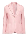 Circolo 1901 Woman Blazer Pink Size 12 Cotton, Linen