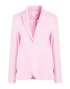 Circolo 1901 Woman Blazer Pink Size 14 Cotton, Elastane In Pink
