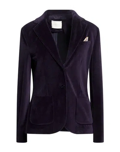 Circolo 1901 Woman Blazer Purple Size 10 Cotton, Polyester