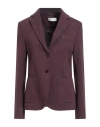 Circolo 1901 Woman Blazer Purple Size 14 Cotton, Elastane