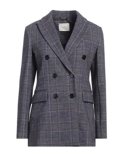 Circolo 1901 Woman Blazer Purple Size 6 Cotton, Elastane In Purple