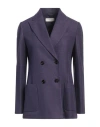 Circolo 1901 Woman Blazer Purple Size 8 Cotton, Linen