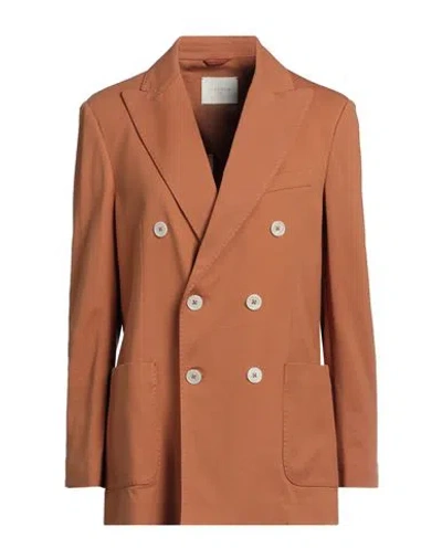 Circolo 1901 Woman Blazer Rust Size 6 Cotton, Elastane In Red