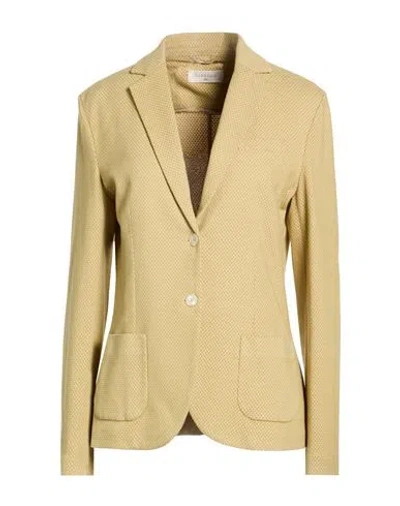 Circolo 1901 Woman Blazer Sage Green Size 10 Cotton, Elastane In Brown