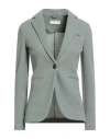 Circolo 1901 Woman Blazer Sage Green Size 10 Virgin Wool, Polyamide, Elastane