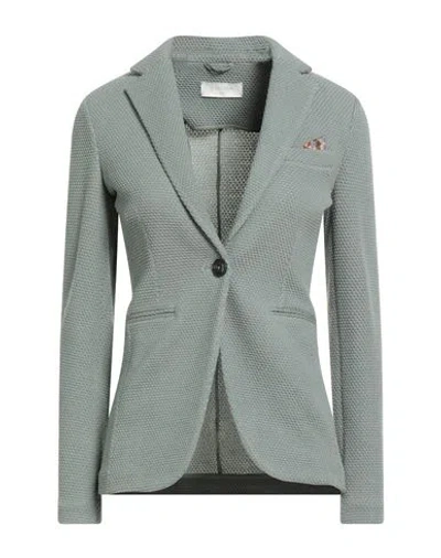 Circolo 1901 Woman Blazer Sage Green Size 10 Virgin Wool, Polyamide, Elastane