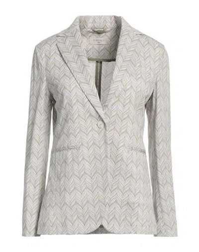 Circolo 1901 Woman Blazer Sage Green Size 6 Cotton, Elastane In Sage Green
